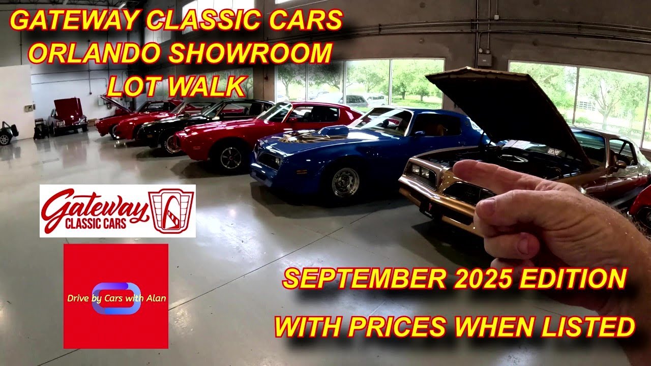 September Lot Walk at Gateway Classic Cars Orlando | 150 Classic Cars + 5 Pontiac Firebirds!