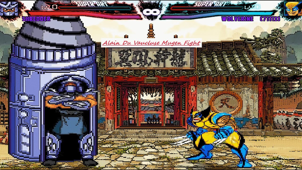 Mugen : Shredder Vs Wolverine (Request)