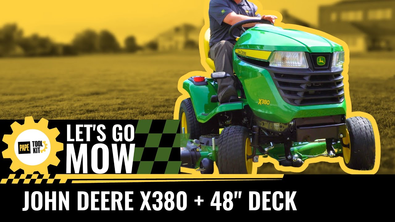 Let's Go Mow   John Deere X380 with 48 Inch Deck