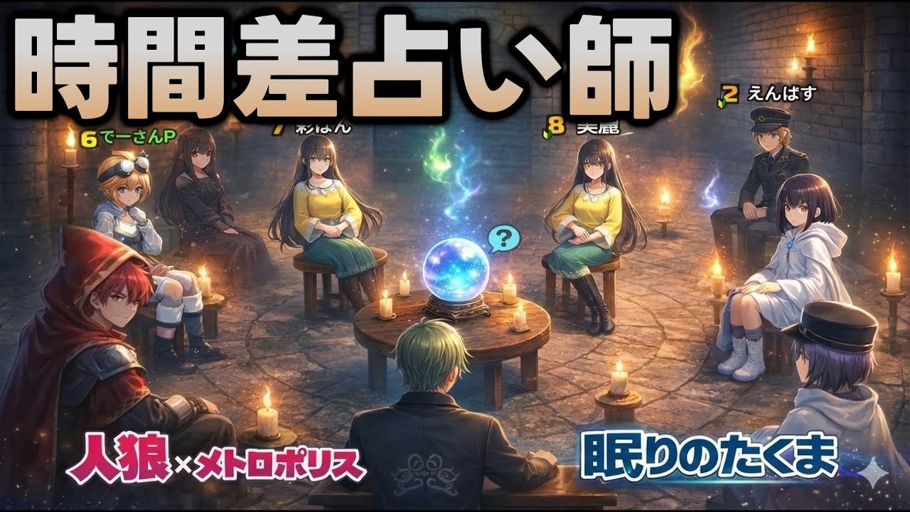 【人狼メトロポリス】時間差占い師の正体がヤバすぎた…是が非でも“たくま占い師”を認めない人外