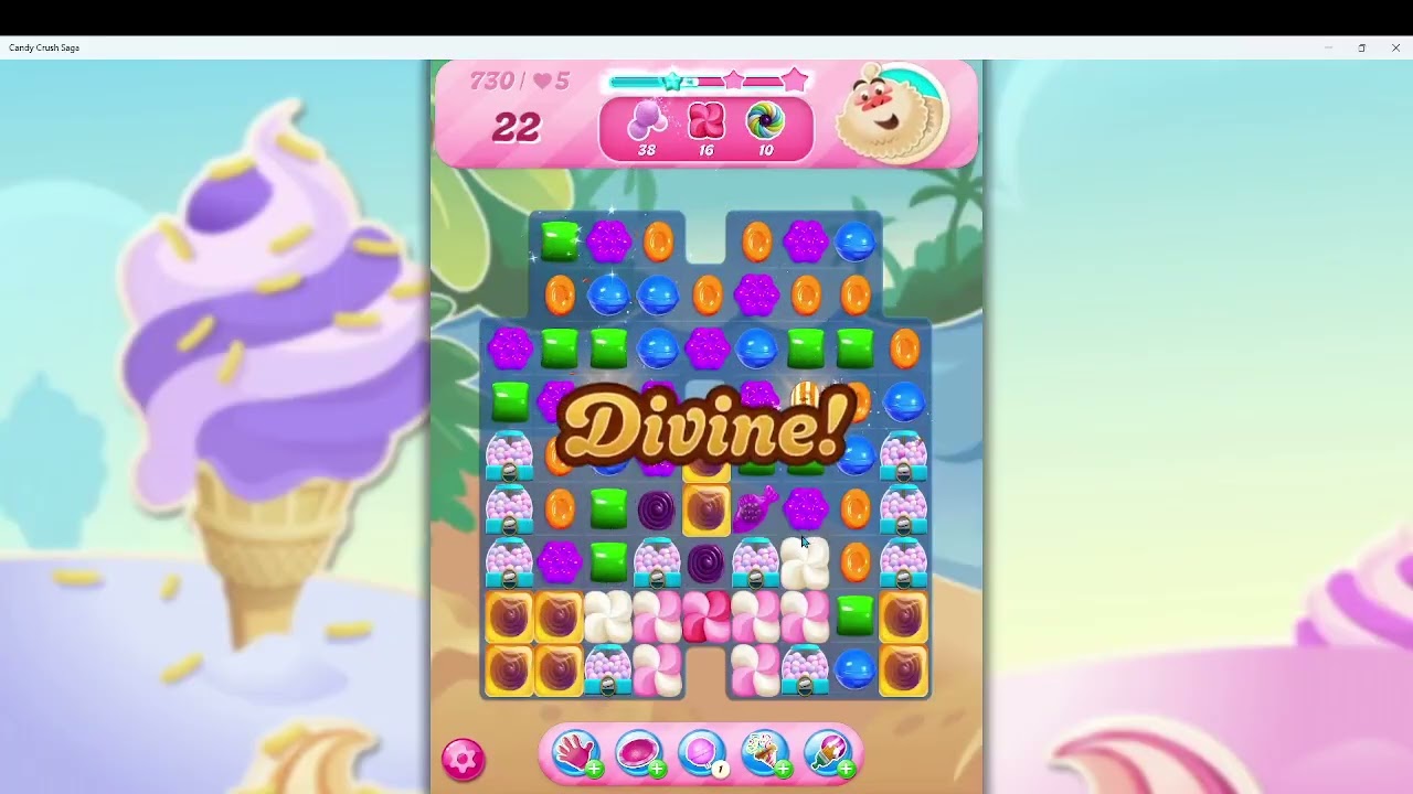 Candy Crush Saga Level 730 Completed | F2P Strategy + Audio Talkthrough