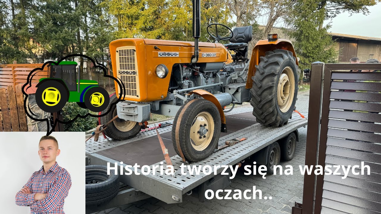 Kolejny NOWY NABYTEK - Kupiłem URSUSA C360 3p - Perkins. Prezentacja oraz uruchomienie, engine sound