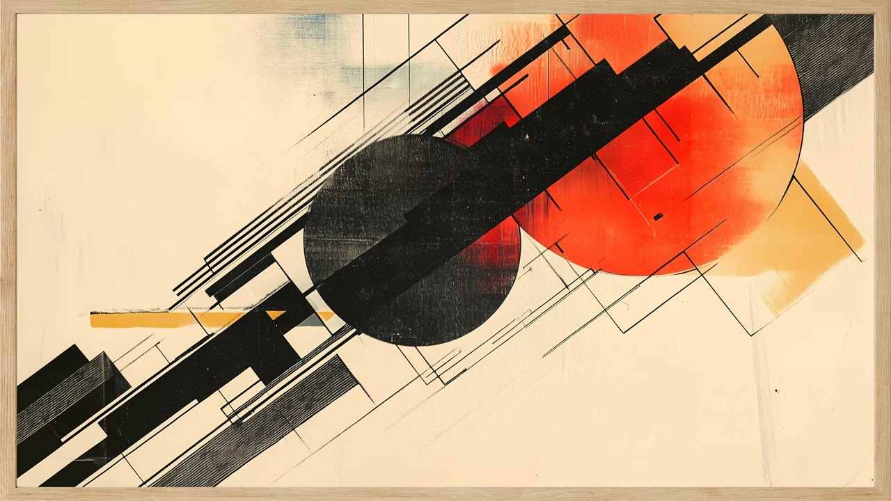 Bauhaus Digital Art | Modern Geometric Design | Frame TV & Screensaver Display in 4K UHD #007