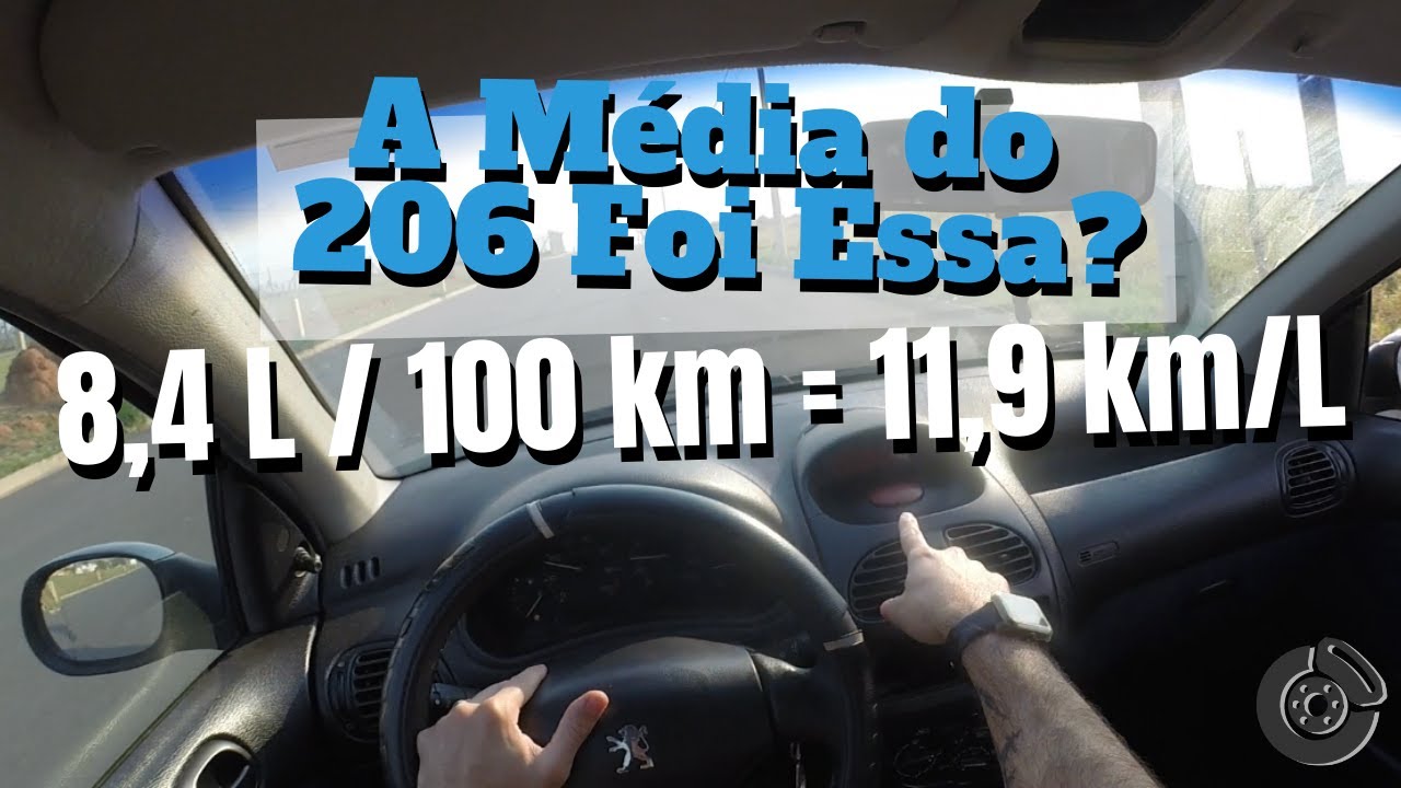 Qual é o CONSUMO de Combustível do Peugeot 206 ⛽️