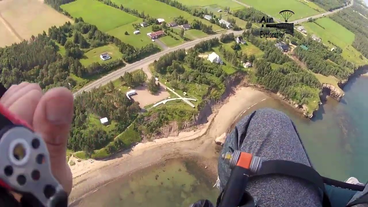 New 17m WindTech Hydro 2 Wing & Kangook K2 172cc at Air Exploration Cliff.  New 17m Wing 2nd Flight