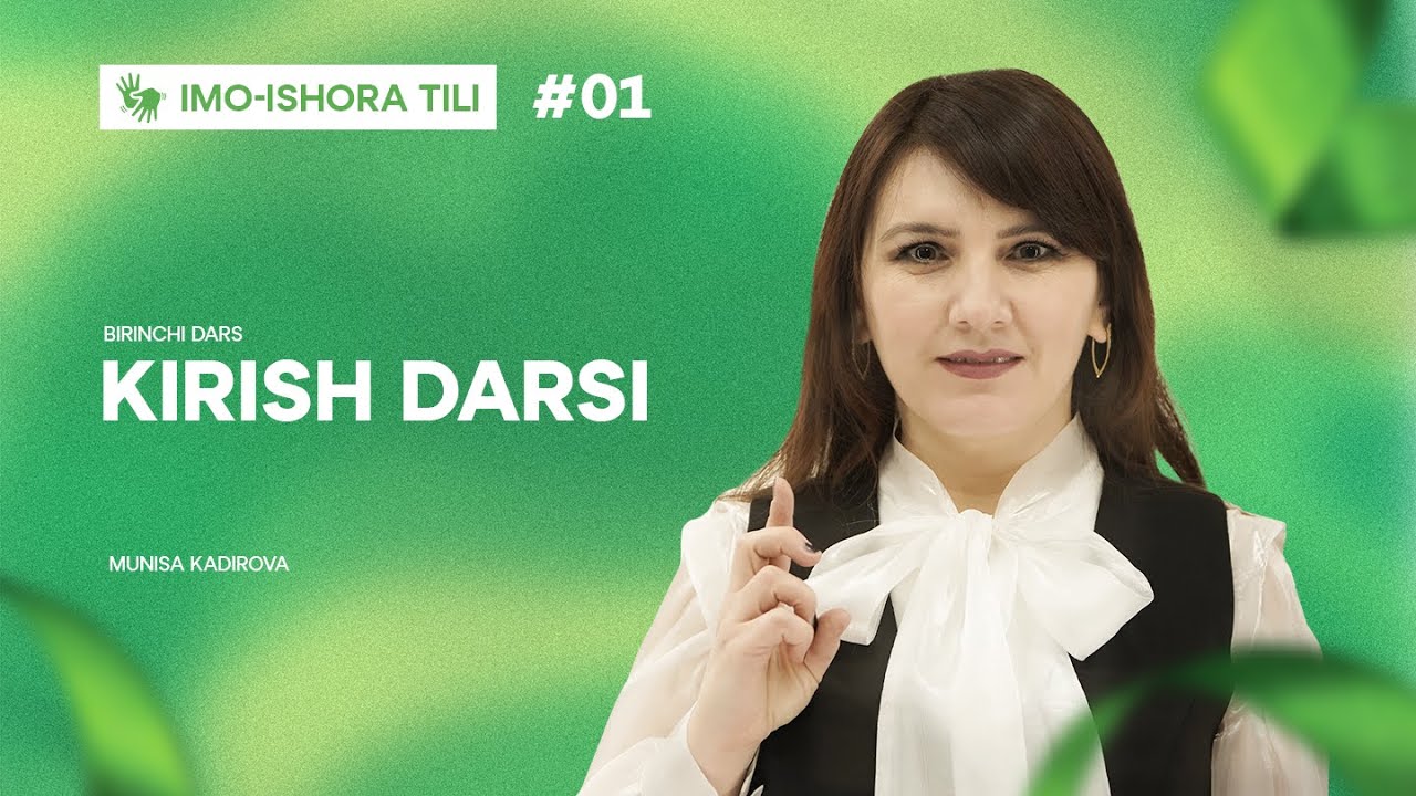 Imo-ishora tili bilan tanishuv | 1-dars | Imo-ishora tilini 0 dan o'rganish