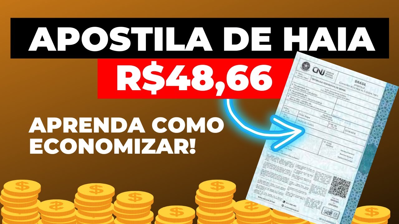 Apostila de Haia - como economizar? Não paga mais que 50 reais por documentos.