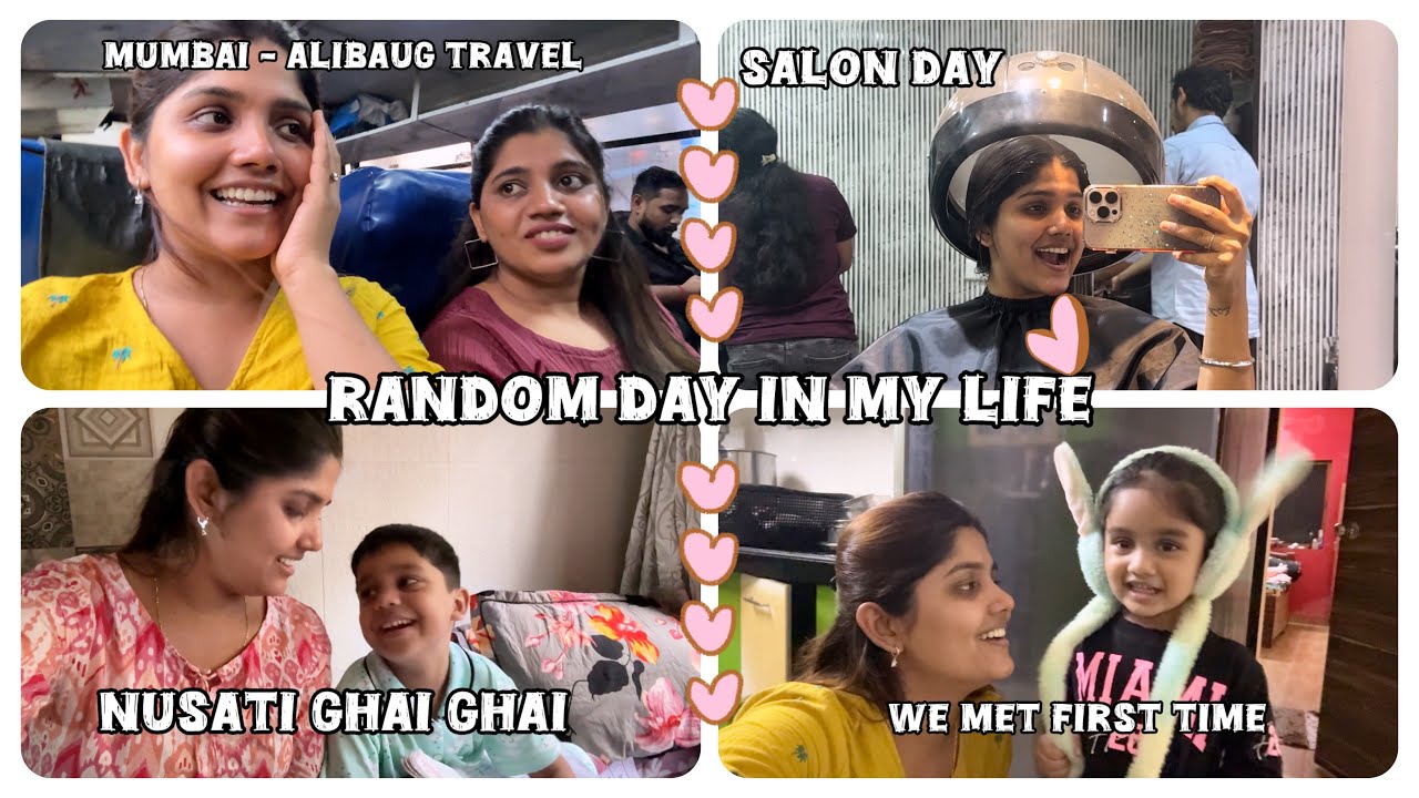 Random day in my life |Achanak Shoot & ek good news | Mumbai-Alibag| Amhi doghi pahilyanda bhetalo❤️