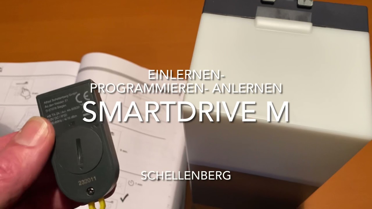 Schellenberg SMARTDRIVE M Garagetorantrieb  60922 anlernen, fernbedienung, linken, verbinden