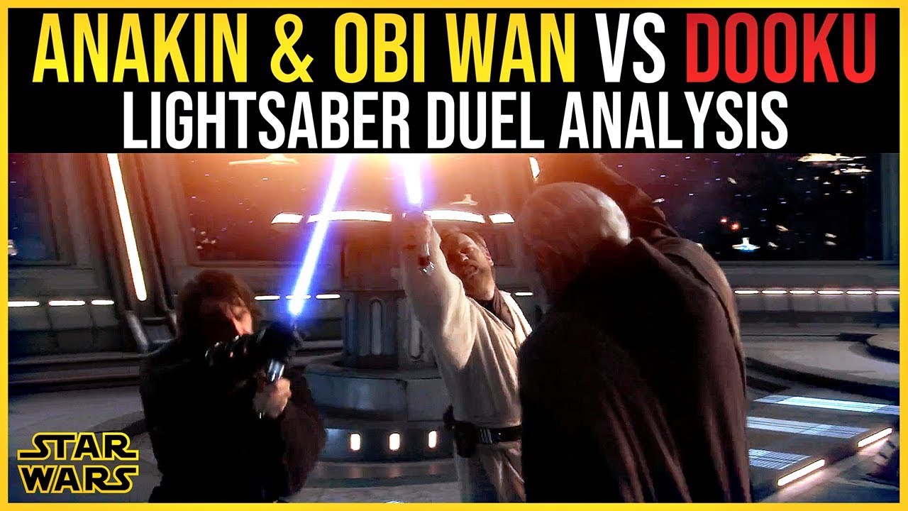 Anakin & Obi Wan vs Dooku | Lightsaber Duel Analysis (Revenge of the Sith)