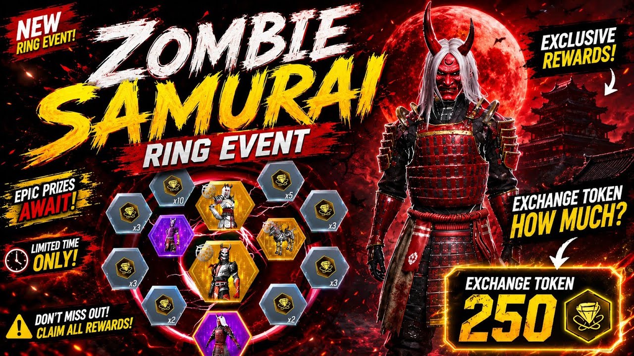 Zombie Samurai Universal Ring Event Exchange Token⁉️| Free Fire New Event Tamil | FF New Event Tamil