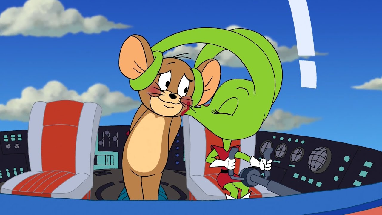 Peep Kisses Jerry Mouse - Tom And Jerry Blast Off To Mars 2005