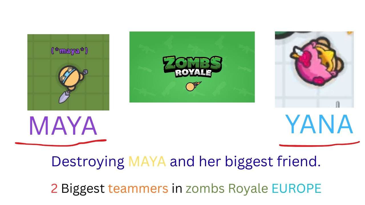 Destroying 2 biggest zombs royale Europe teammers