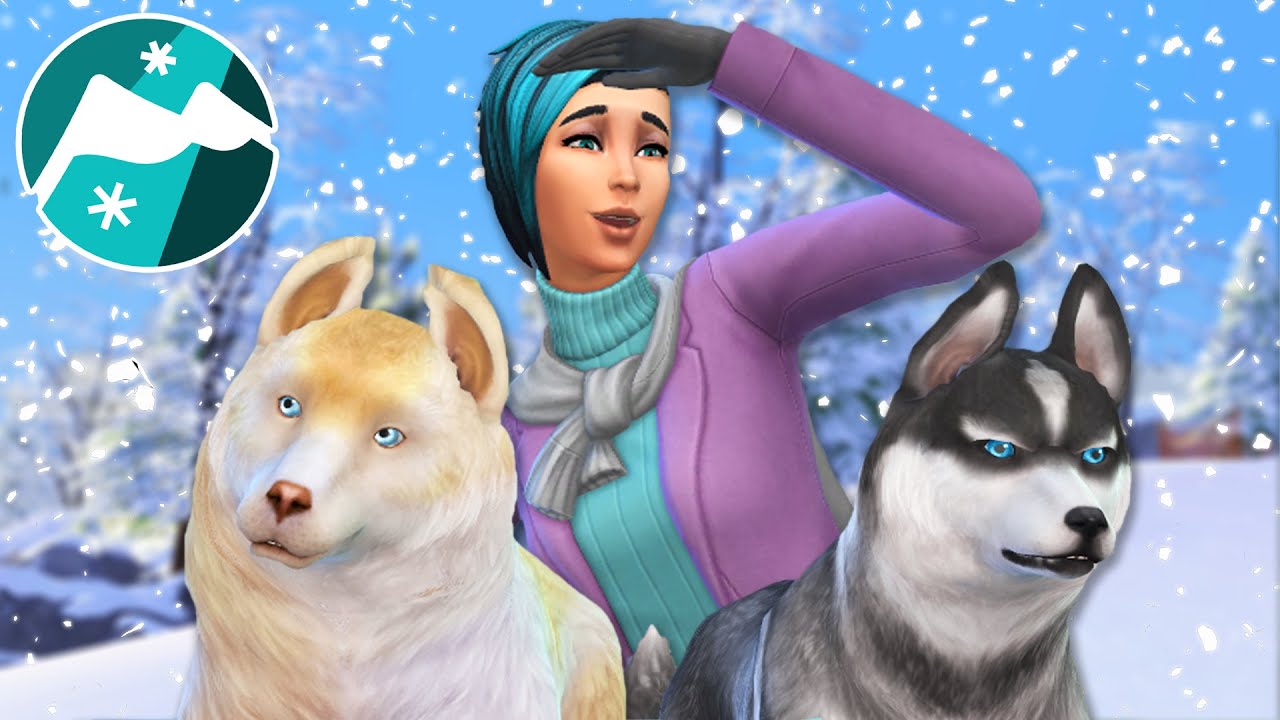 Start of a SNOWY SLED DOG Saga!! 🐕🗻 Sims 4: Snowy Sled Dogs • #1