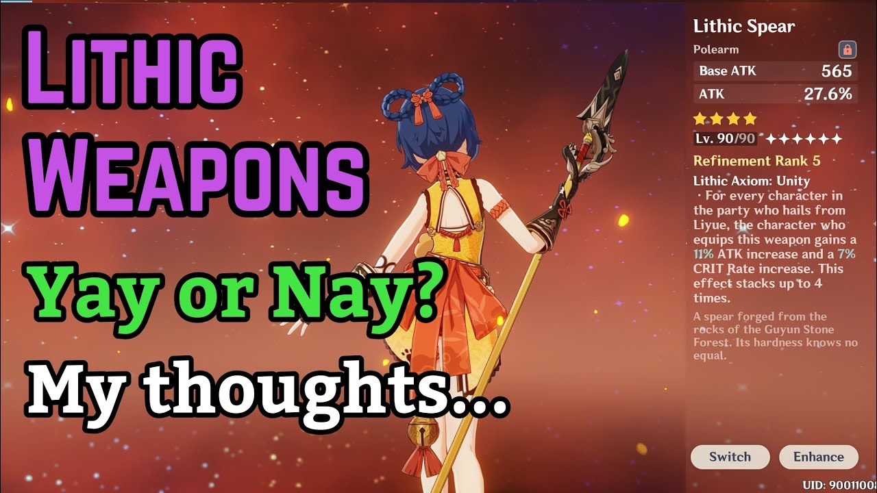 My Thoughts on the Lithic Weapons | Genshin Impact