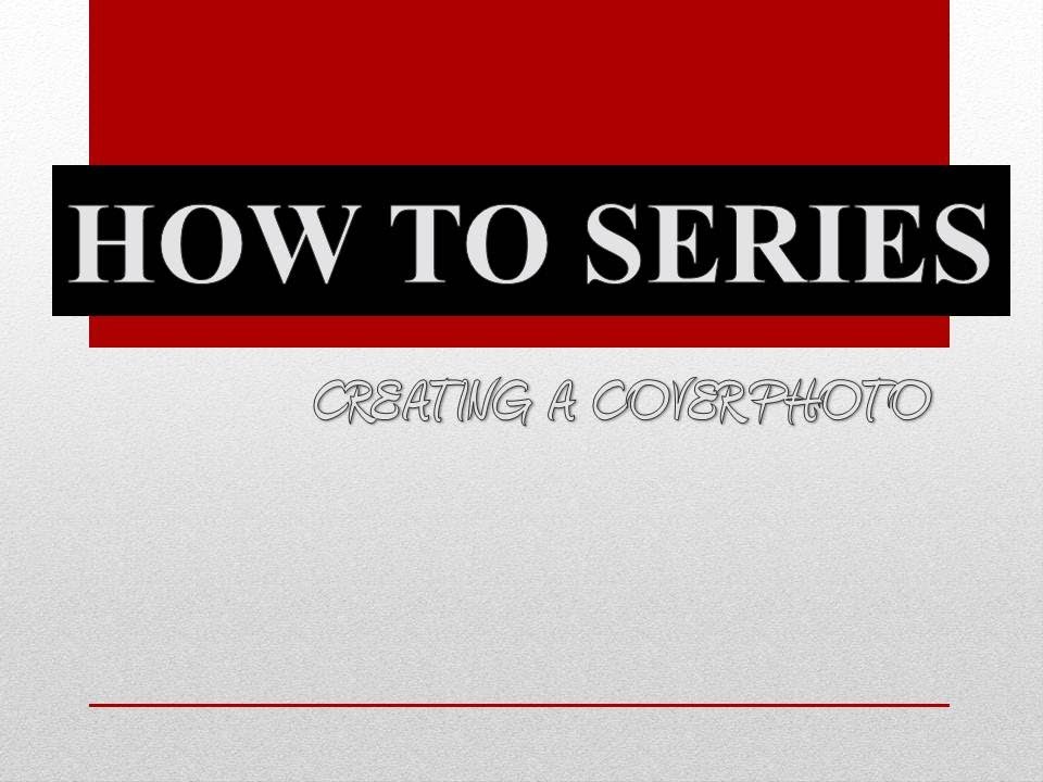 How to make a cover photo using powerpoint