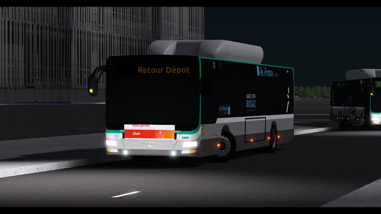 Passage d'un bus RATP (RATP IDE)