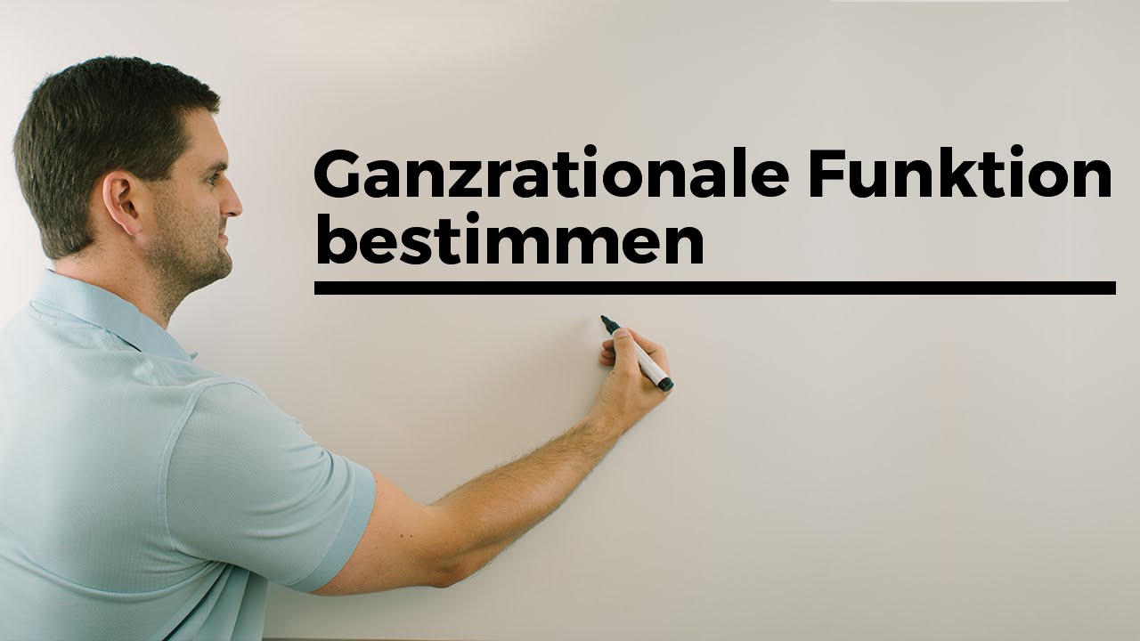 Ganzrationale Funktion bestimmen, Ablauf, Steckbriefaufgaben, Rekonstruktion von Funktionen