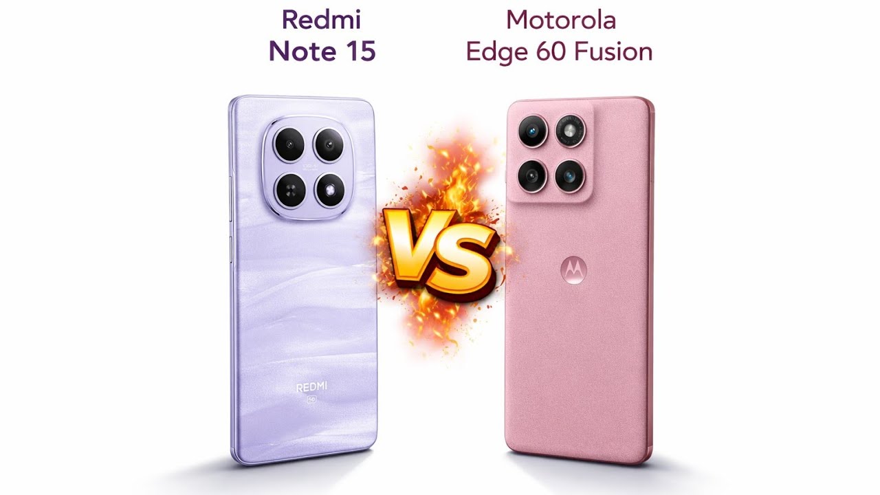 Redmi Note 15 vs Motorola Edge 60 Fusion full Comparison | Which is Better ?