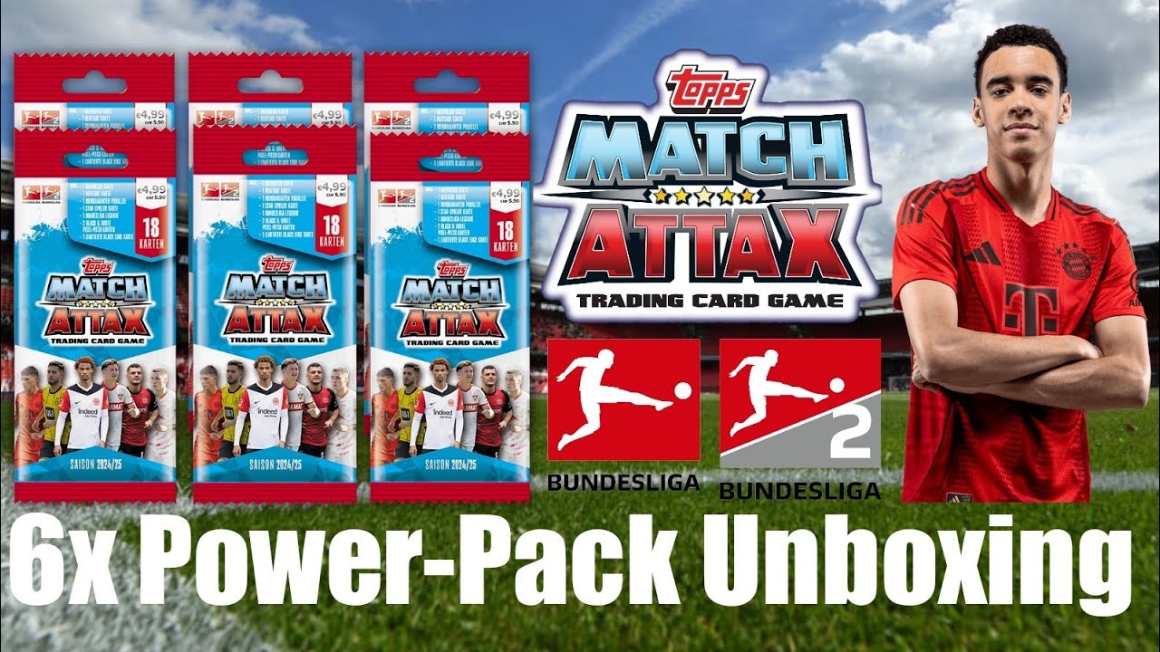 Garantierte Unendlich Karte🔥|Topps Match Attax Bundesliga 2024/25 6x Power-Pack Unboxing!🥰