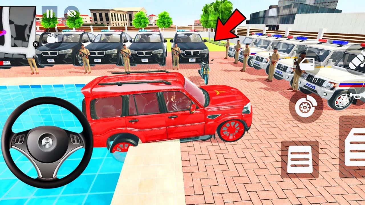 Car bike game*Franklin ordered an Indian police car  BMW Scorpio  in the game 🎮With ninja h2r bike 🚨