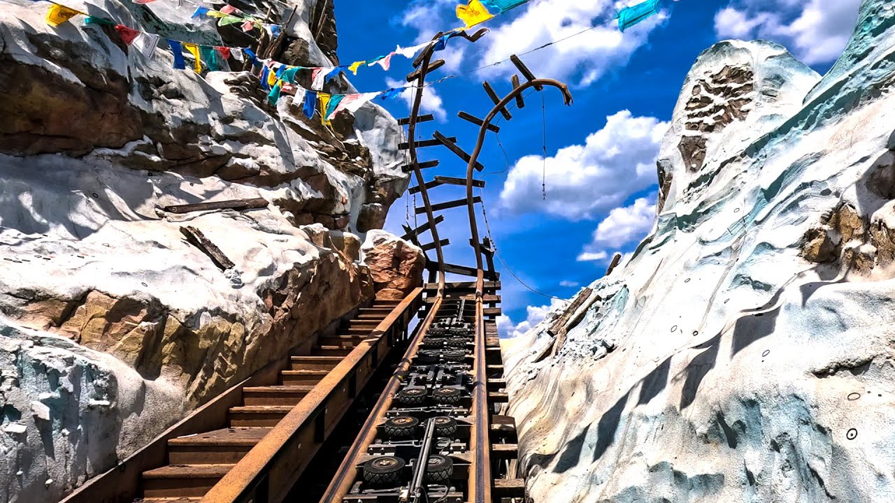 [4K] Expedition Everest Rollercoaster 2024 - Animal Kingdom Park Florida | 4K 60FPS POV