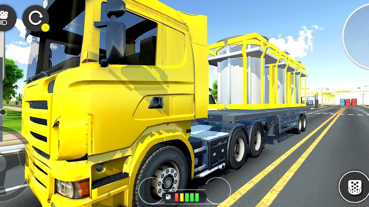 The big found pillars will be taken far away by truck 