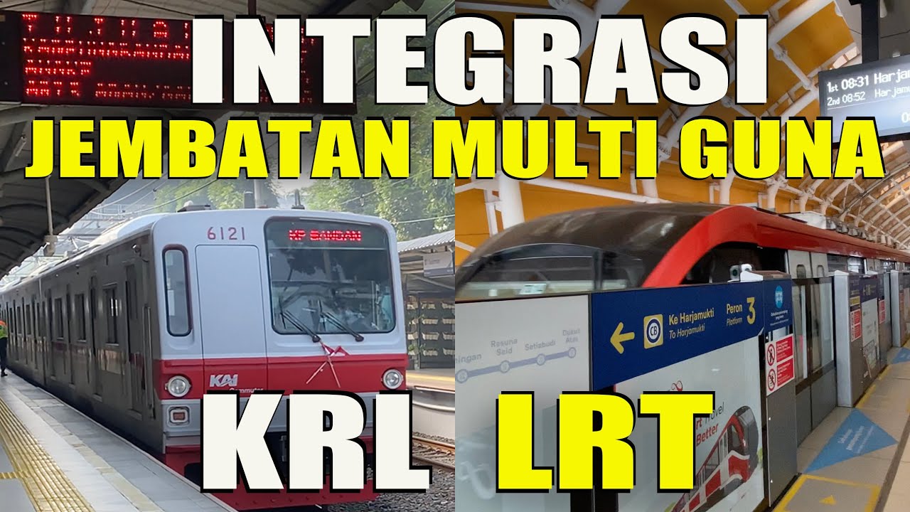 LANCAR, St Rasuna Said (LRT), Jembatan Multi Guna, St Tanah Abang (KRL), Butuh 33 menit, #integrasi
