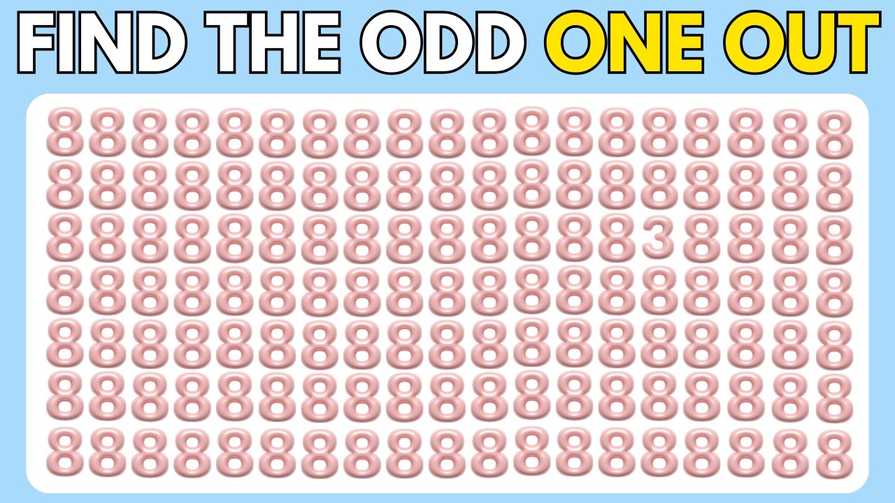 HOW GOOD ARE YOUR EYES! | Find the odd emoji | Hard Level #oddoneoutchallenge