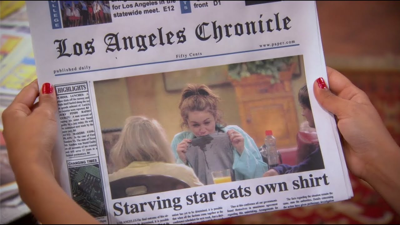 hannah montana mais c'est la première phrase après le générique saison 4