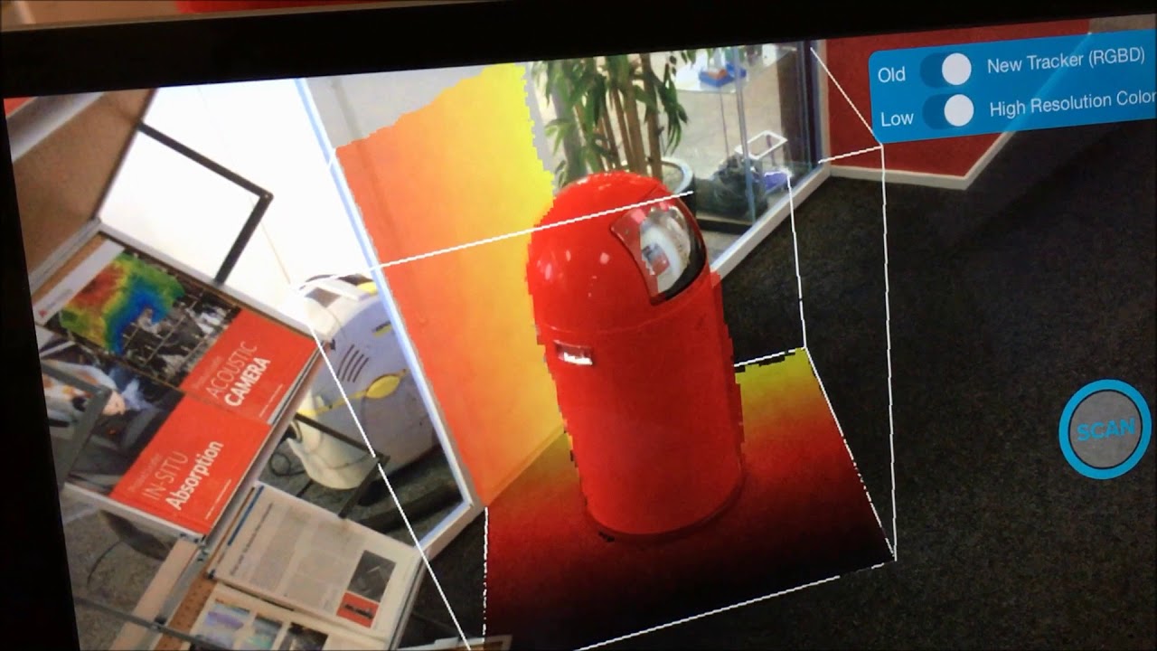 1  Scanning the model with the Structure Sensor
