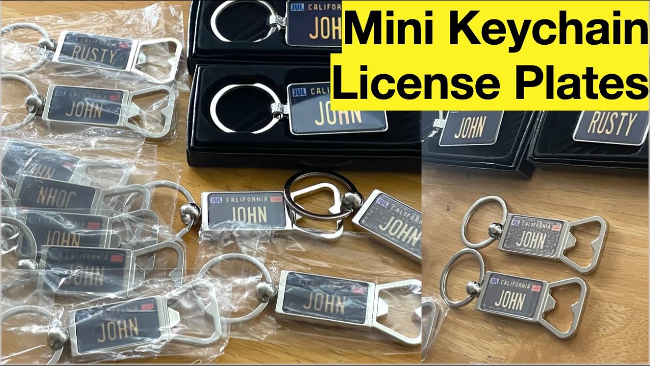 Mini Keychain License Plates!