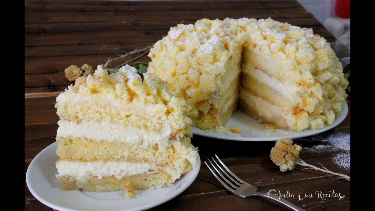 C&oacute;mo Hacer Tarta Mimosa Casera/Receta Italiana Tradicional