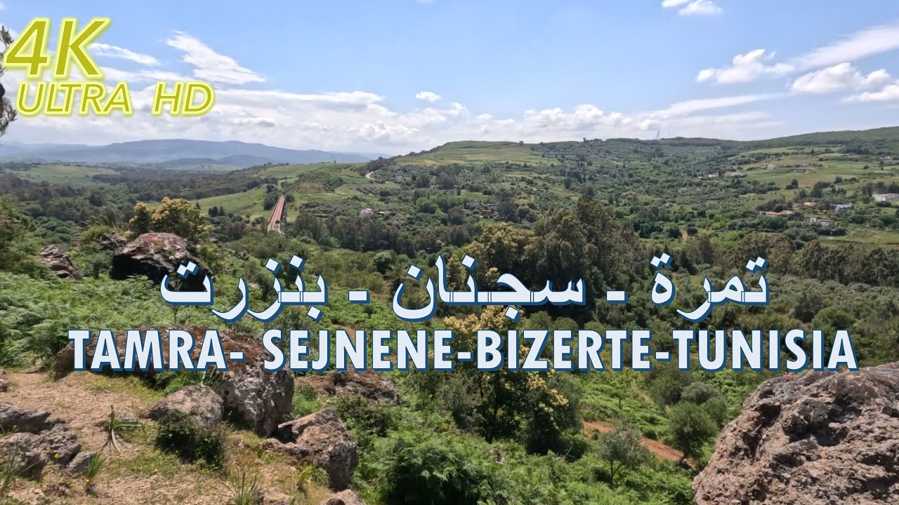 جمال الطبيعة في منطقة تمرة - سجنان - بنزرت الجزء 2 🇹🇳 4K TUNISIA WALKING TOUR : TAMRA - PART 2