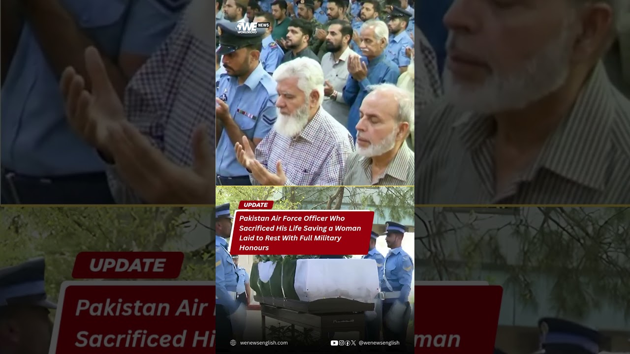 PAF Officer Who Sacrificed His Life Saving a Woman Laid to Rest With Full Military Honours