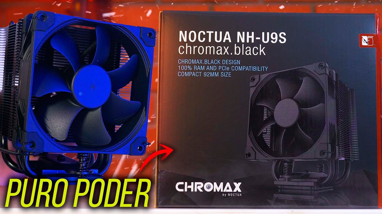 MEJOR DISIPADOR TAMAÑO PEQUEÑO? 😱​ NOCTUA NH-U9S CHROMAX BLACK