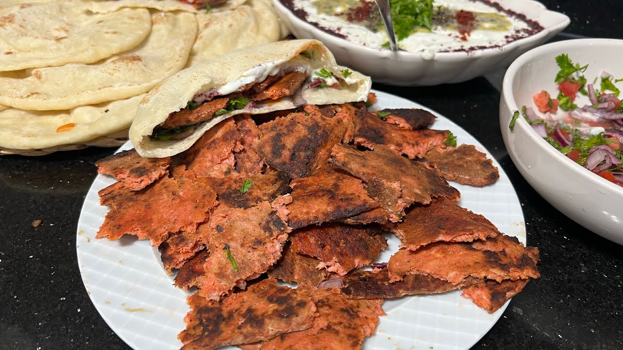 شاورما الدجاج من الكيس للطاوه 
