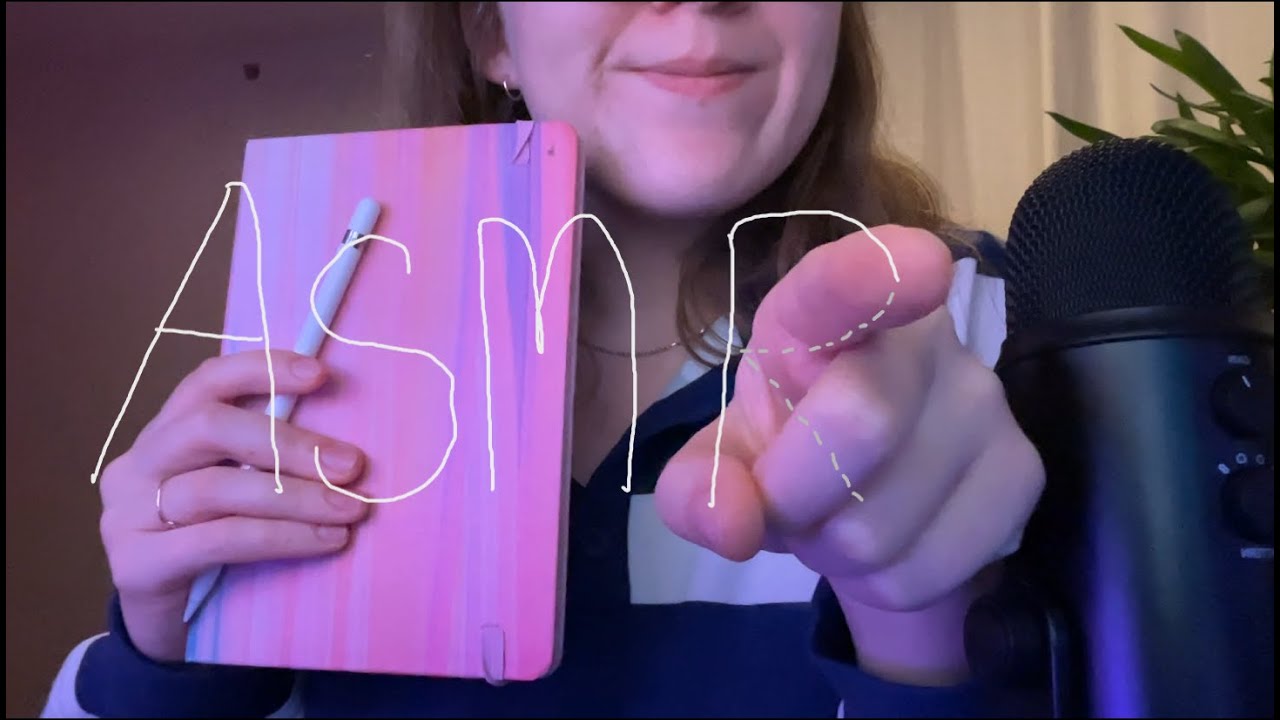 ASMR | Word tracing (can you guess the word ?)