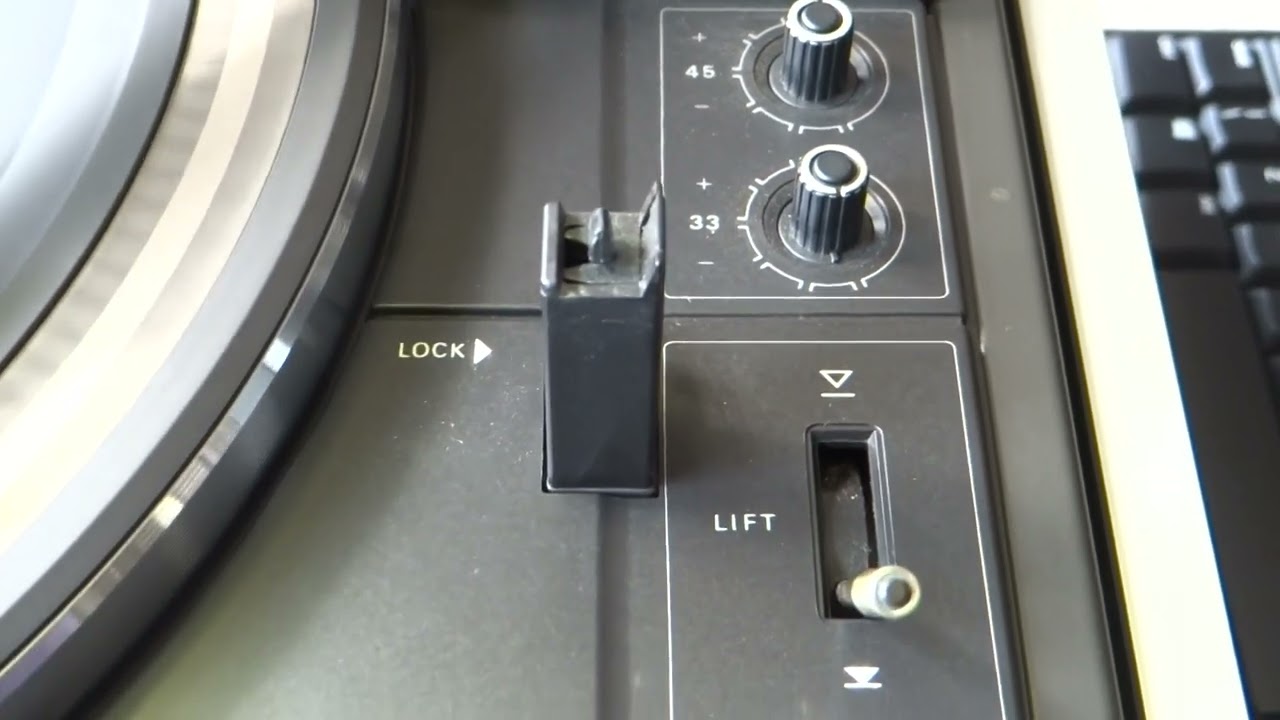 Philips GA 406  2Speed Belt Drive Turntable Test vintage 1976