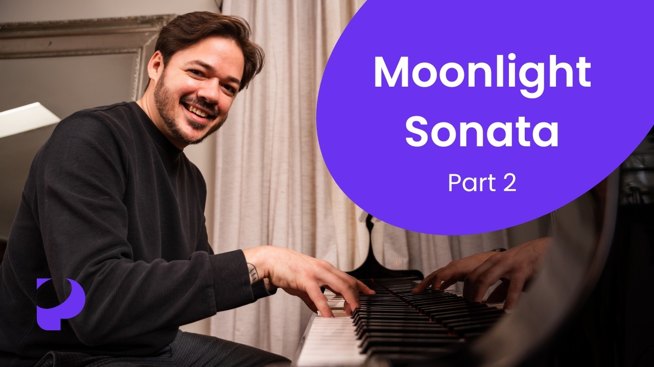 How to play 'Moonlight Sonata' by Beethoven on the piano (Pt. 2) -- Playground Sessions