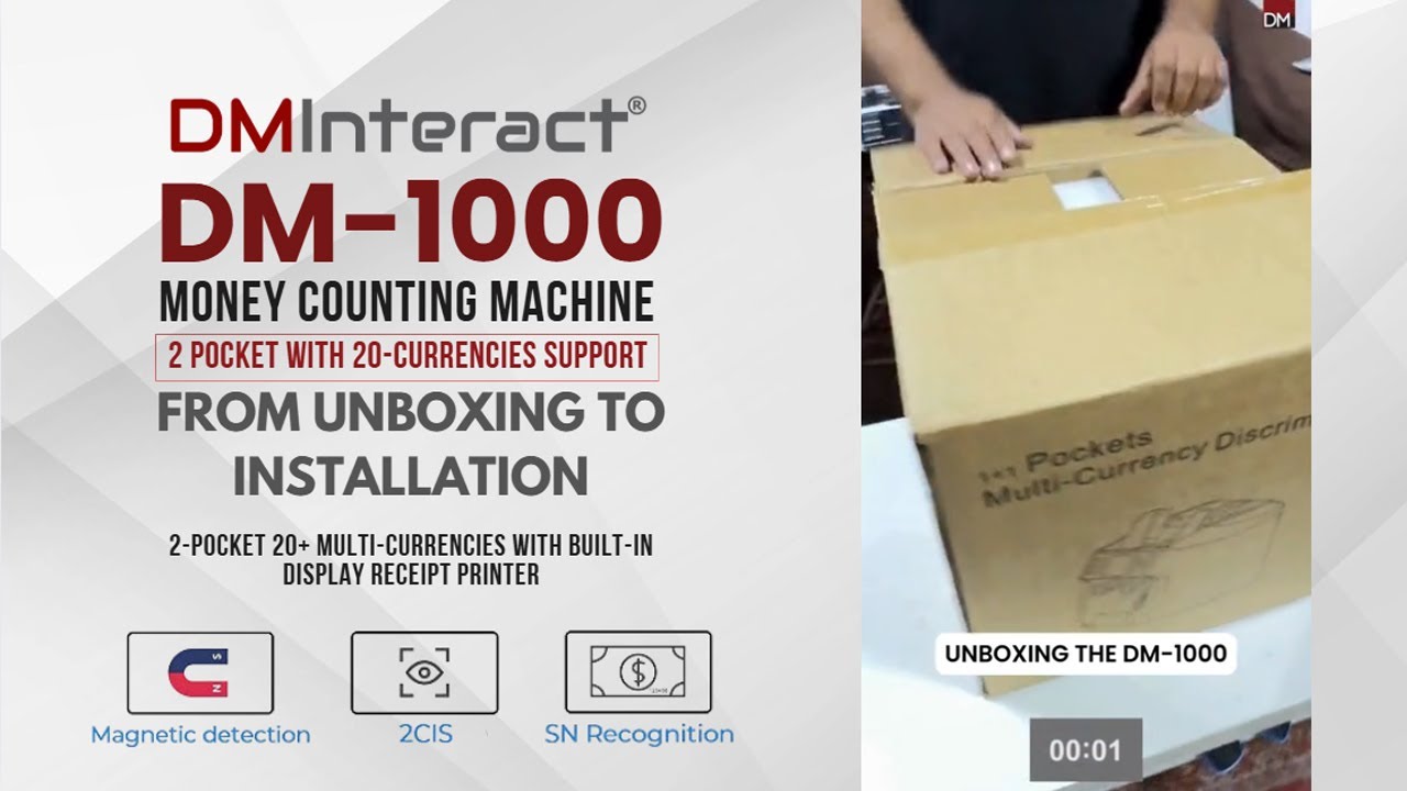 DMInteract DM-1000 | Ultimate Money Counting & Currency Sorting Machine!