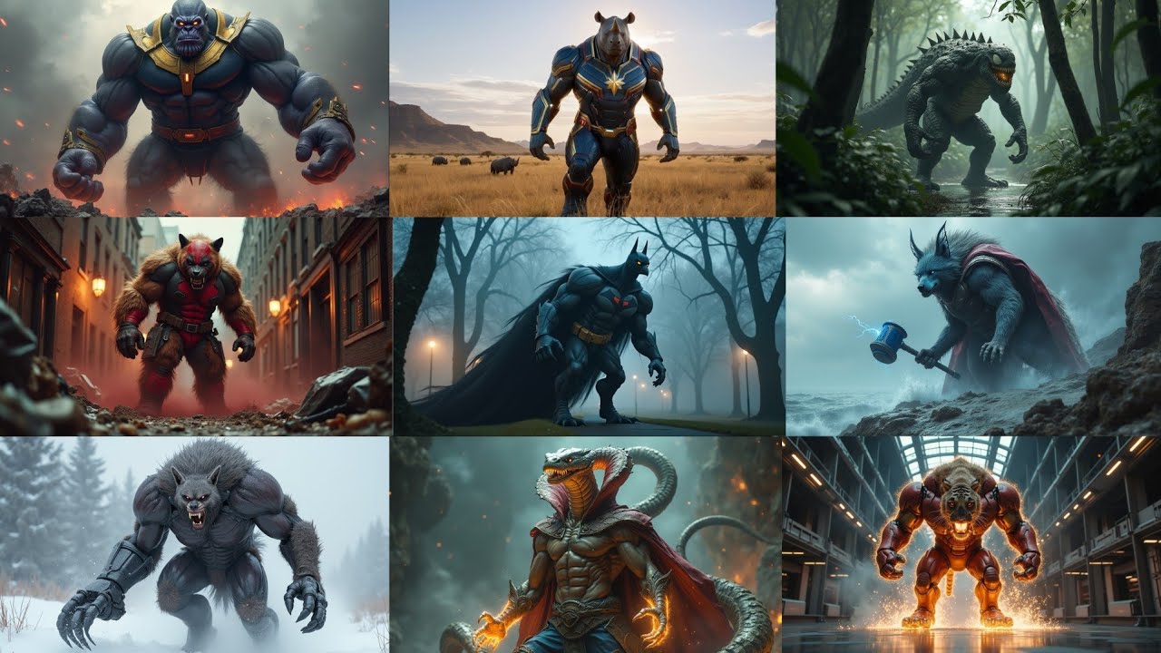 Best animal fusion | What If Animals Became Marvel Superheroes #marvel #avengers