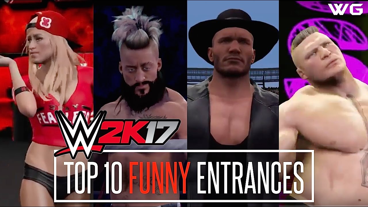 WWE 2K17 Top 10 Funniest Entrances ''GIMMICK SWAP'' Part 6 Ft Undertaker Lesnar Rollins etc PS4