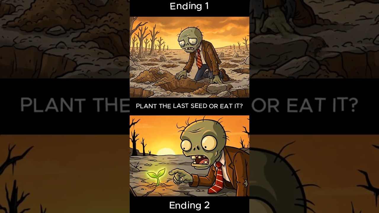 The LAST SEED on Earth... Plant It or Eat It? 😱🌱 Plants vs Zombies Animation