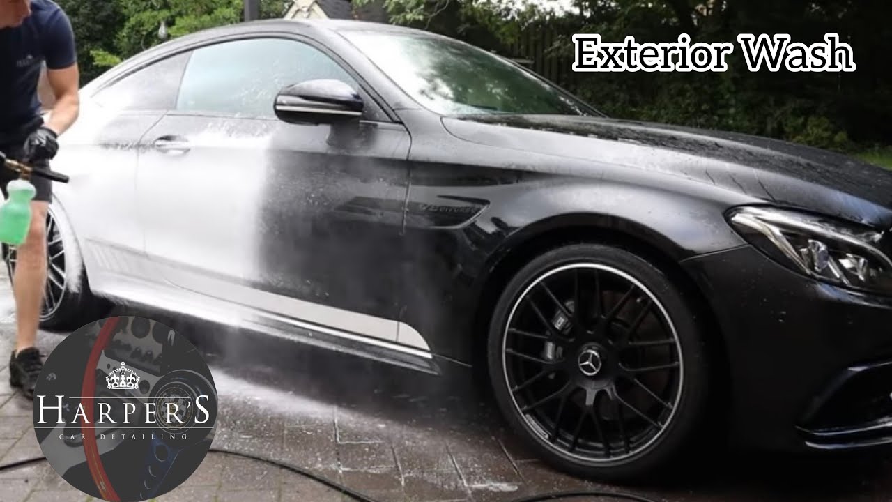 C63 AMG Exterior Wash & Decontaminate - Matte Paintwork - Auto Detailing