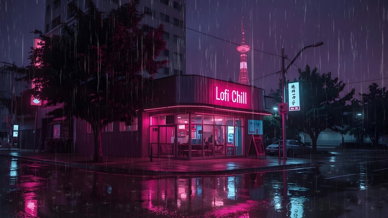 Late Night Rainy Anime Lofi 🌧️ Deep Sleep Beats for Insomnia & Anxiety