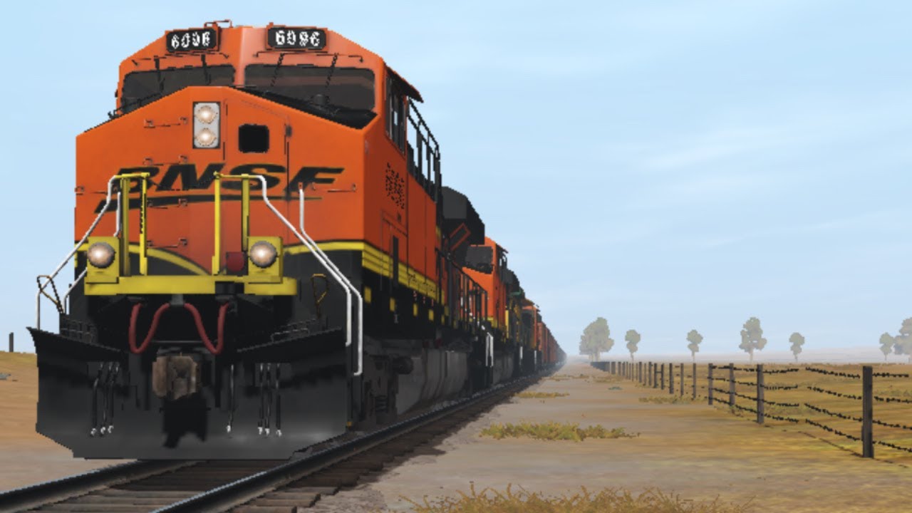 Trainz Simulator 3: Chasing a 15,000 FT MONSTER BNSF Freight w/ CNW #8021 across the Cali Desert!