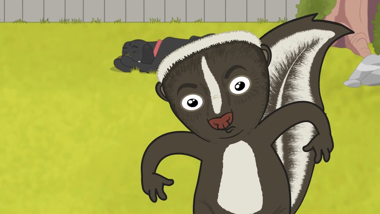A Dog vs. Skunk Moment - JRE Toons