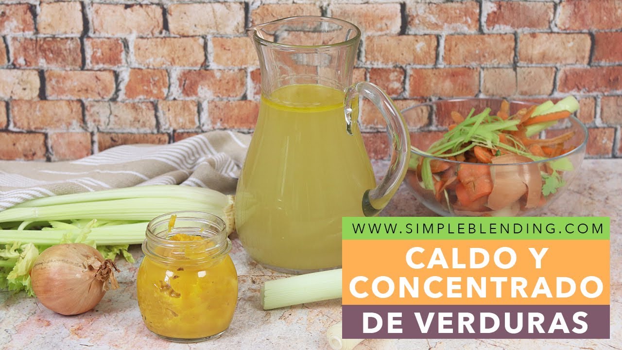 CALDO Y CONCENTRADO DE VERDURAS | Cómo preparar caldo de verduras | Caldo concentrado casero