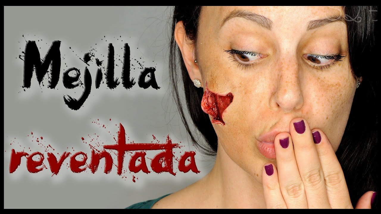 Efecto mejilla reventada prótesis gelatina Makeup FX #81 | Silvia Quiros